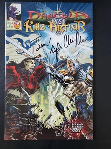 Dracula vs. King Arthur 1 signed by Chris Moreno / Sketch on board - Picture 1 of 4