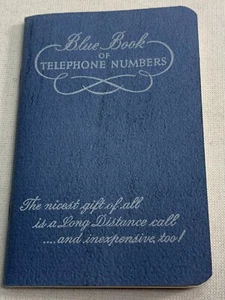 VTG. WISCONSIN TELEPHONE COMPANY Blue Book of Telephone Numbers - NEW OLD STOCK - Picture 1 of 3