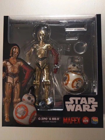 Mafex No 29 C-3PO and BB-8 Action Figure Medicom Star Wars The Force Awakens New Cover