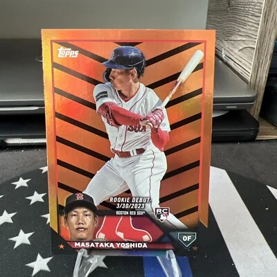2023 Topps Update Masataka Yoshida rookie Halloween Parallel Red Sox SP - Image 1 of 2