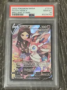 Sylveon V PSA 10 GEM MINT - TG14/TG30 - Brilliant Stars - Pokemon TCG Rare - Picture 1 of 2