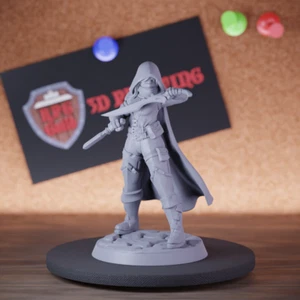 Female Assassin Miniature Bandit Mini Dungeons and Dragons 5e DnD TTRPG - Bild 1 von 8