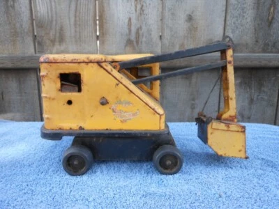 Vtg Marx Lumar Construction Equipment Steam Power Shovel Excavator Toy Tractor - Image 1 of 4