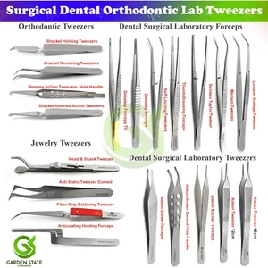Orthodontic Examination Laboratory Tweezers Dental Cotton Dressing Forceps - Picture 1 of 50