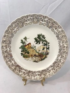 "Limoges American China garantizado oro 22 kt Chateau-Francia, plato de cena 9,75""" - Imagen 1 de 9