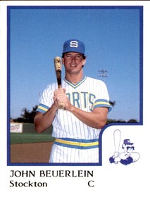 1986 Stockton Ports ProCards #1 John Beuerlein Phoenix Arizona AZ Baseball Card