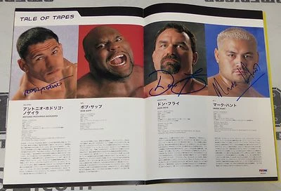 Kazushi Sakuraba Royce Gracie +6 Signed K-1 Pride Dynamite Program PSA/DNA UFC - Image 1 of 4