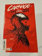 MARVEL COMICS CARNAGE BLACK WHITE & BLOOD #1! PAT GLEASON VARIANT COVER! NM!