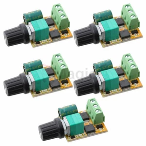 5pcs Mini DC Motor PWM 3V-30V Controlador de velocidad Interruptor LED Dimmer 6A - Imagen 1 de 5