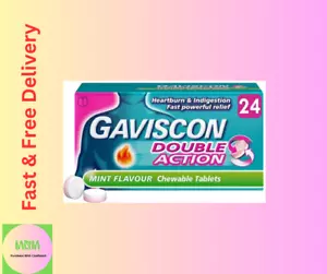 Gaviscon Double Action Mint - Relief for Indigestion and Heartburn, Pack of 24 - Picture 1 of 2