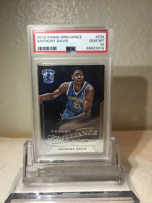 ANTHONY DAVIS ROOKIE CARD 2012 PANINI BRILLIANCE PSA 10 GEM MINT! POP-326 - Image 1 of 4