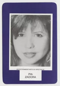 Pia Zadora 1993 Face to Face Game Card - Single Card from Canadian Game - Picture 1 of 2