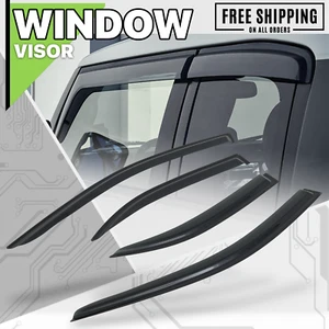 Window Visor Shade Smoke Vent Wind Rain Tape-On Deflector Guard fit 03-07 Mazda6 - Picture 1 of 6