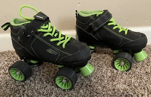 Pacer GTX 500 Roller Skates - Size 5 - Black / Neon Green Preowned - Picture 1 of 5