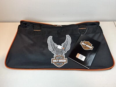 Harley-Davidson Winged Eagle B&S Sports Duffel Bag w/ Adjustable Strap - Black - Image 1 of 4
