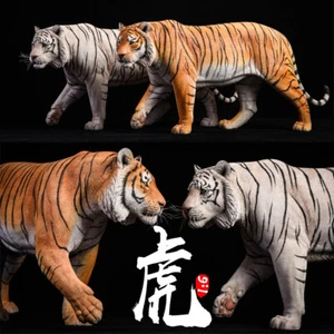 JXK 1:6 Bengal Tiger Animal Model Collection Scene Soldier Decor Kids Toy Gift - Picture 1 of 24