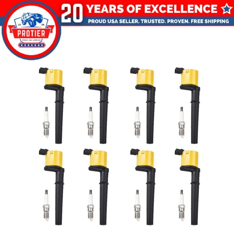 8 件套点火线圈 + 火花塞兼容 2000 - 04 林肯领航员 — 第 1/1 张图片