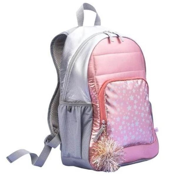 More Than Magic 16.5" Kids' Backpack Rose Gold With Star Print