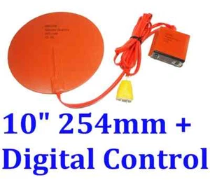 10" 254mm Round 250W w/3M w/ Digital controller kettle Vacuum Chamber Heater Pad - Picture 1 of 12