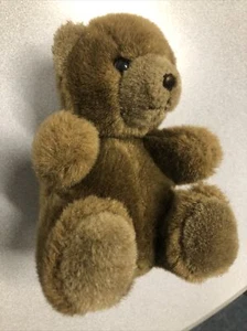 Charmco 1980 Charmco 7" Brown Bear Stuffed Plush Toy Charm Co Teddy - Picture 1 of 5