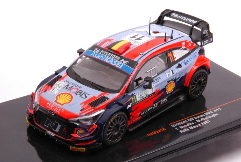 Modellino auto rally scala 1:43 Ixo HYUNDAI i20 COUPE WRC RALLY MONZA 2021 - Immagine 1 di 1