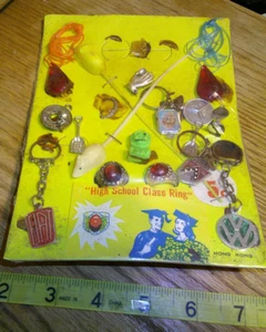 Vintage display card key chains charms necklaces #jd 228 - Picture 1 of 3