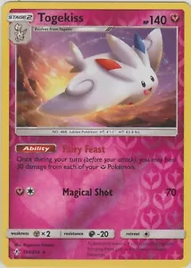 Pokemon TCG SM Unbroken Bonds 138/214 Togekiss Reverse Holo Rare Card - Picture 1 of 1