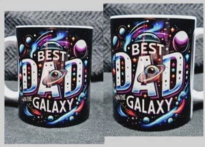 Vatertag Becher Geschenk bester Vater in der Galaxie Geburtstag Humor lustig - Bild 1 von 3