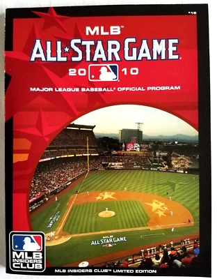 2010 MLB All-Star Game Official Program MLB Insider’s Club Limited Edition - Image 1 of 4