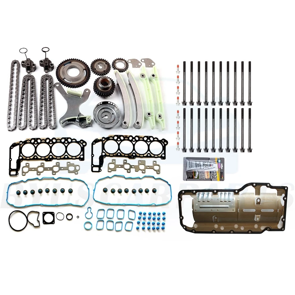 Head Bolts set Oil Pan Gasket Head Gasket Set For 2000-2001 Dodge Durango 4.7L - Image 1 of 4
