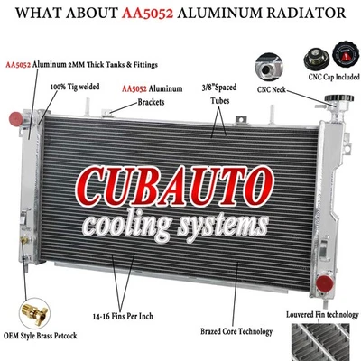 Aluminum Radiator Fits 2001-2004 Dodge Grand Caravan Chrysler Town& Country 3.3L — 第 1/4 张图片