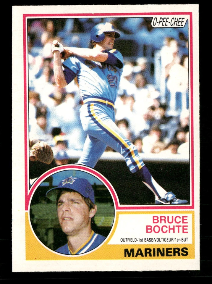 1983 O-Pee-Chee #28 Bruce Bochte Seattle Mariners - Image 1 of 2