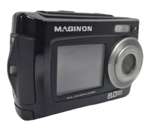 Maginon 8MP Digital Camera Wateproof With Selfie Screen Black With Case Used - Picture 1 of 8