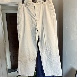 Vintage Dockers Red Stripe Flat Front Relaxed Khakis Sz 38 X 30. Excellent Cond - Picture 1 of 4
