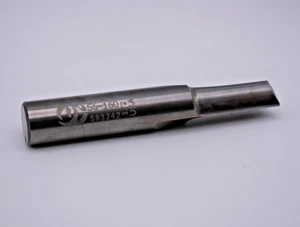 Solid Carbide 1-Flute Spiral O Flute Upcut Router Bit – 1/2" x 1/2" x 2" x 1/2" - Picture 1 of 9