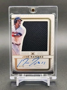 2023 Topps Definitive Autographed Relic Jose Ramirez JUMBO JSY ON CARD AUTO/30 - Picture 1 of 2
