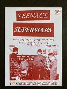 Teenage Superstars Flyer / Postcard - The Sound Of Young Scotland - BMX Bandits - Picture 1 of 3