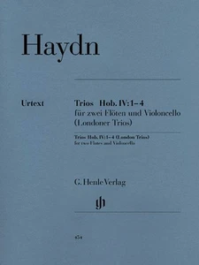 Haydn London Trios Hob IV 1-4 Flute & Cello Henle Urtext Sheet Music Book - Picture 1 of 1