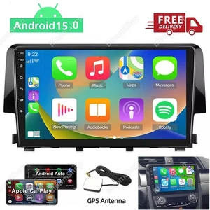 Android 15 Apple Carplay para Honda Civic 2016-2020 coche estéreo radio GPS Wifi BT - Imagen 1 de 18