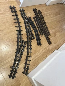 2 Rail Wooden Sleeper O Gauge Track Bassett Lowke Leeds points - Picture 1 of 3