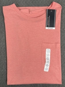 Roundtree & Yorke Soft Touch Peach Men's 2XB Pocket Crew NWT - Picture 1 of 9