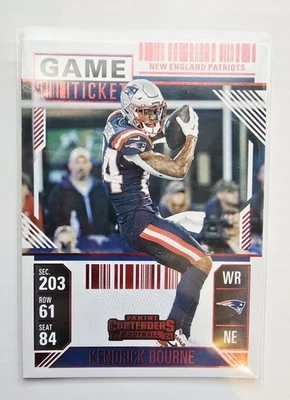 2024 Panini Contenders - Kendrick Bourne #69 Red Game Ticket - Image 1 of 2