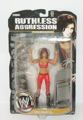 WWE Ruthless Aggression - VICTORIA Serie 35 Figura Jakks Nuevo Desgaste de Burbujas Menores Foto 1 de 4
