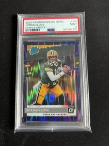 2020 Panini Donruss Optic Jordan Love #154 Rated Rookie Purple Shock PSA 9 (2) - Bild 1 von 2