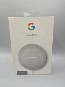 Haut-parleur intelligent Google Nest Mini (2ème génération) - craie - neuf et scellé - Photo 1/9