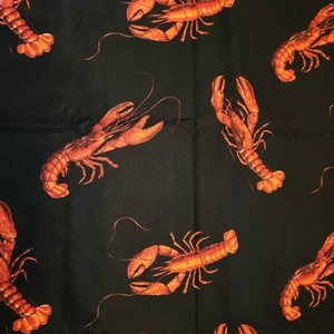 Lobster Cotton Fabric - Picture 1 of 4
