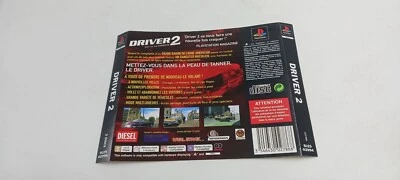Jaquette arrière officielle Jeu Sony Playstation 1 PS1 Driver 2 - Photo 1/2