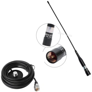 Do mobilnej anteny radiowej szynki Nagoya NL-R2 VHF / UHF i magnetycznego mocowania 5M RG58 kabel - Zdjęcie 1 z 10