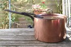 Antique 19th Century Copper Saucepan with Lid