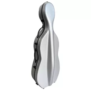 Sarasate Deluxe Poly Carbon 3/4 Cello Case - Silver with Wheels - Picture 1 of 1